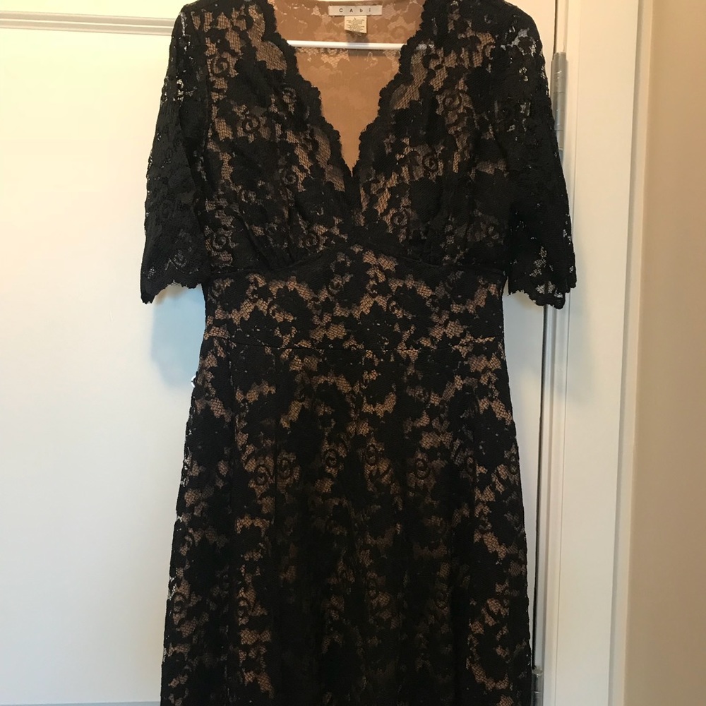 Black lace dress